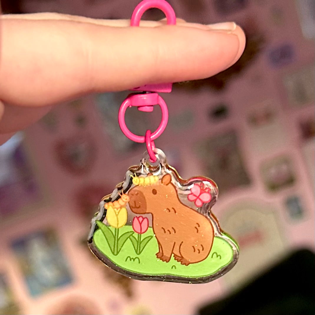 Epoxy Capybara Keychains