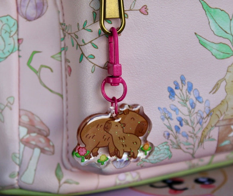 Epoxy Capybara Keychains