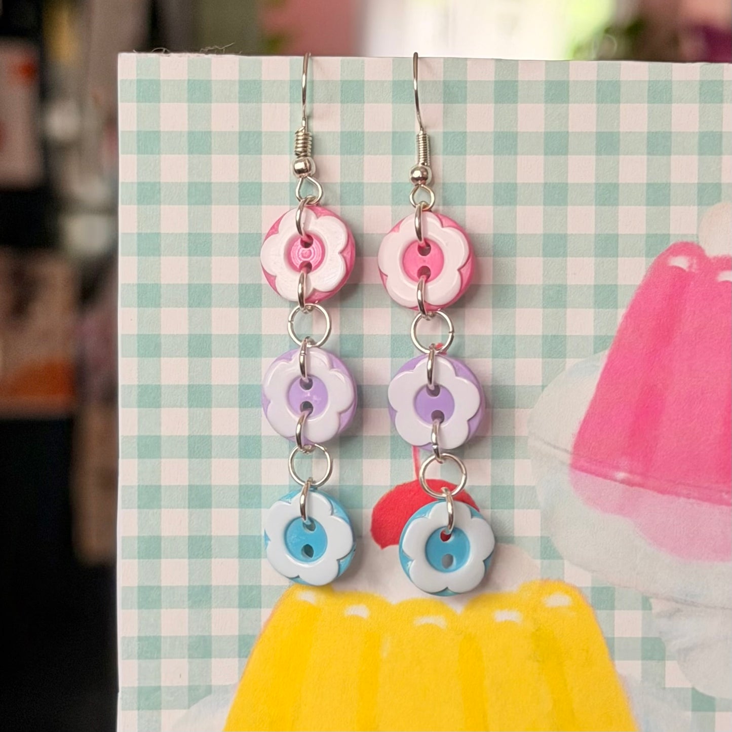 Twilight Button Earrings