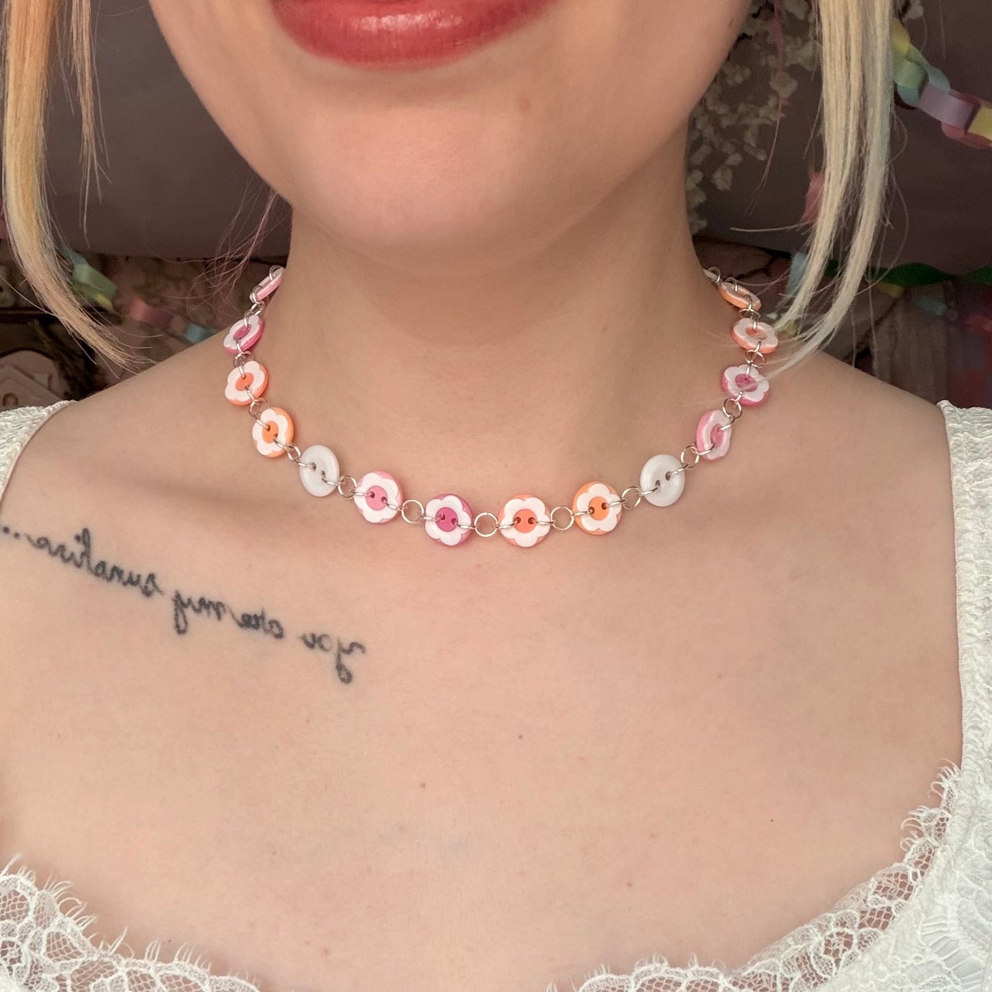 Reversible Sunset Choker Necklace
