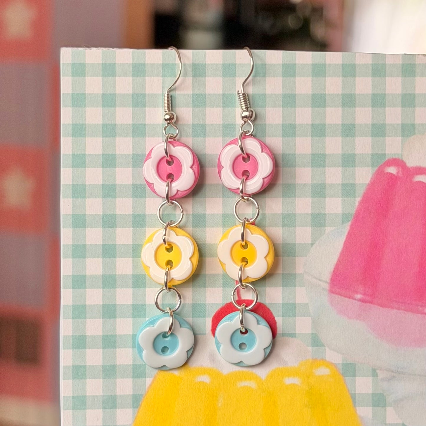 Candy Button Earrings