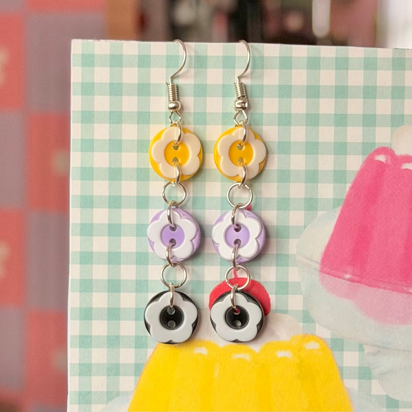 Parade Button Earrings
