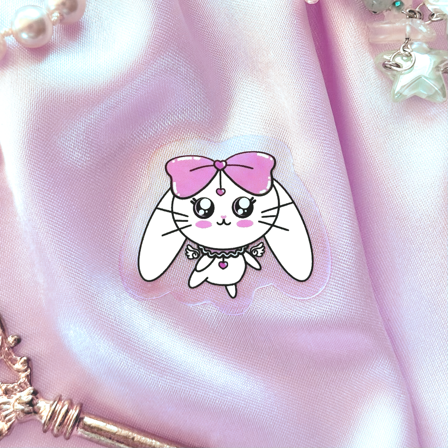 heart bunny sticker