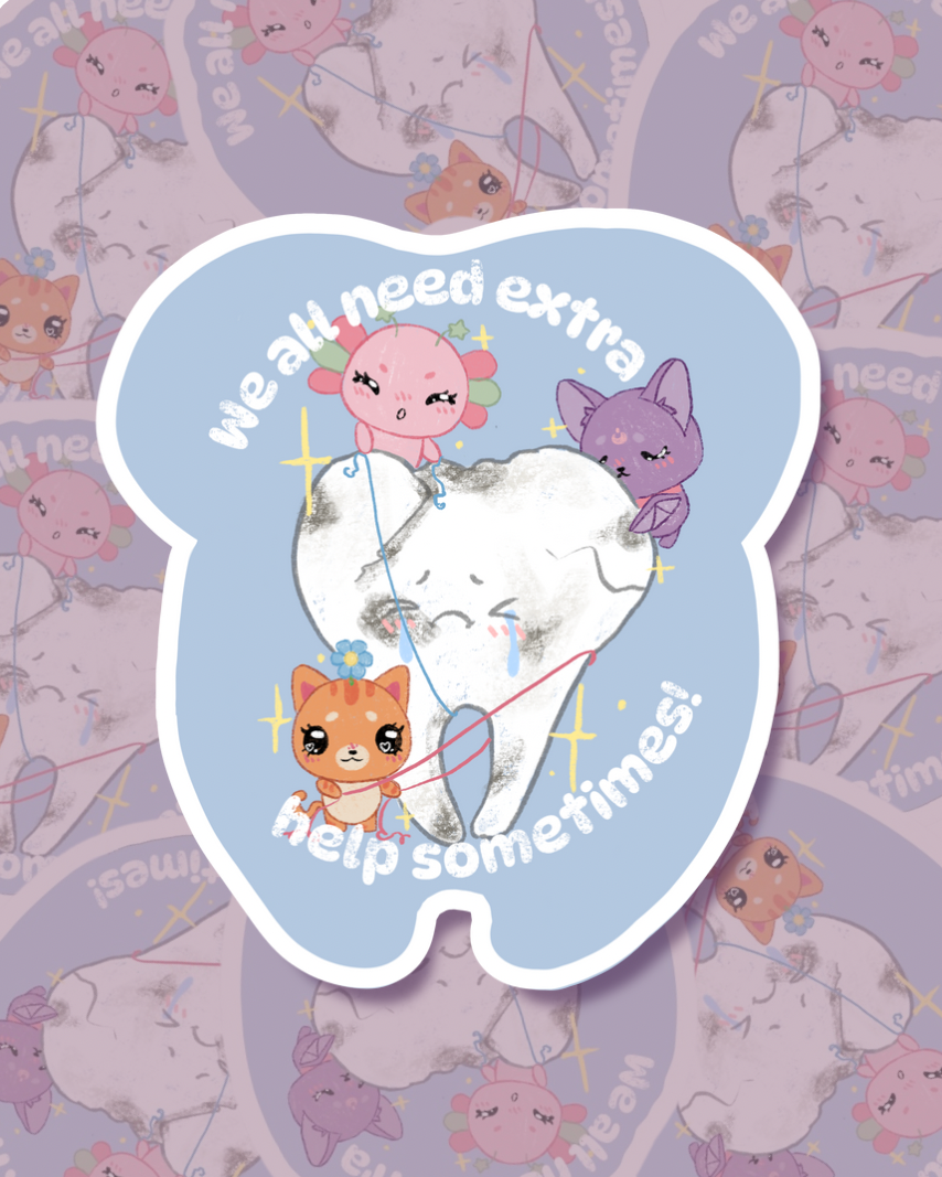 Extra Help Sticker